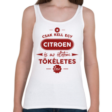 PRINTFASHION Csak kell egy Citroen - Női atléta - Fehér