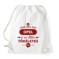PRINTFASHION Csak kell egy Opel - Sportzsák, Tornazsák - Fehér tornazsák