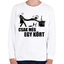PRINTFASHION Csak még 1 kört - Gyerek pulóver - Fehér gyerek pulóver, kardigán