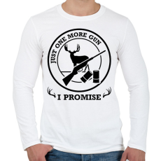 PRINTFASHION Csak még egy fegyver - Férfi hosszú ujjú póló - Fehér