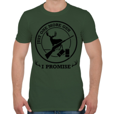 PRINTFASHION Csak még egy fegyver - Férfi póló - Katonazöld férfi póló