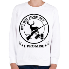 PRINTFASHION Csak még egy fegyver - Gyerek pulóver - Fehér