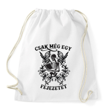 PRINTFASHION Csak még egy fejezetet - Sportzsák, Tornazsák - Fehér tornazsák