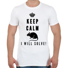 PRINTFASHION Csak nyugi én megoldom!(kártevőirtó) - Férfi póló - Fehér férfi póló