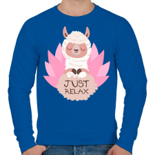 PRINTFASHION Csak nyugi - Férfi pulóver - Királykék férfi pulóver, kardigán