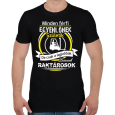 PRINTFASHION Csak nyugi raktáros vagyok 02 - Férfi póló - Fekete