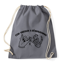 PRINTFASHION Csak vibeolok a démonjaimmal - Sportzsák, Tornazsák - Grafitszürke tornazsák