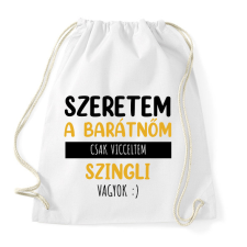 PRINTFASHION Csak vicceltem - Férfi - Sportzsák, Tornazsák - Fehér tornazsák