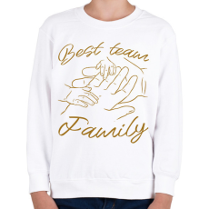 PRINTFASHION Család csapat - Gyerek pulóver - Fehér