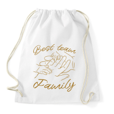 PRINTFASHION Család csapat - Sportzsák, Tornazsák - Fehér tornazsák