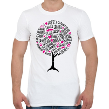 PRINTFASHION Család fa - Férfi póló - Fehér férfi póló