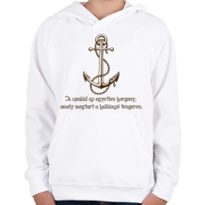 PRINTFASHION Család - Gyerek kapucnis pulóver - Fehér