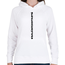 PRINTFASHION Családfenntartó - fekete - Női kapucnis pulóver - Fehér női pulóver, kardigán