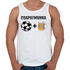PRINTFASHION Csapatmunka - Férfi atléta - Fehér