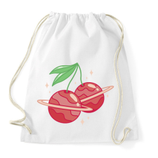 PRINTFASHION Cseresznye bolygók - Sportzsák, Tornazsák - Fehér tornazsák