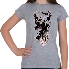 PRINTFASHION cseresznyevirágzás - Női póló - Sport szürke