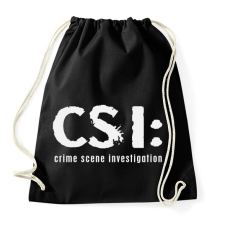 PRINTFASHION csi-1-1-white - Sportzsák, Tornazsák - Fekete tornazsák