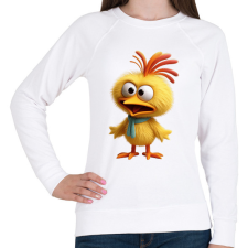 PRINTFASHION Csibe 01 - Női pulóver - Fehér női pulóver, kardigán