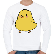 PRINTFASHION Csibe - Férfi pulóver - Fehér férfi pulóver, kardigán