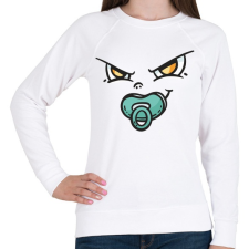 PRINTFASHION Csibész kölyök - Női pulóver - Fehér női pulóver, kardigán