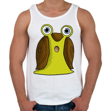 PRINTFASHION csigabiga-002 - Férfi atléta - Fehér atléta, trikó