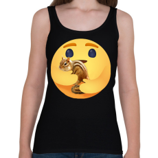 PRINTFASHION Csíkos mókus - Női atléta - Fekete