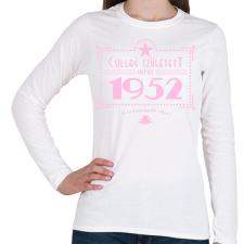 PRINTFASHION csillag-1952-pink - Női hosszú ujjú póló - Fehér női póló