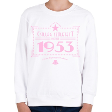 PRINTFASHION csillag-1953-pink - Gyerek pulóver - Fehér