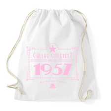 PRINTFASHION csillag-1957-pink - Sportzsák, Tornazsák - Fehér tornazsák