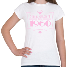 PRINTFASHION csillag-1960-pink - Női póló - Fehér női póló