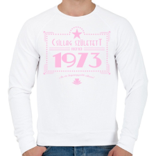 PRINTFASHION csillag-1973-pink - Férfi pulóver - Fehér férfi pulóver, kardigán