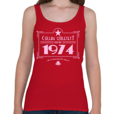 PRINTFASHION csillag-1974-pink - Női atléta - Cseresznyepiros