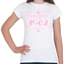 PRINTFASHION csillag-1982-pink - Női póló - Fehér női póló