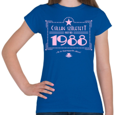 PRINTFASHION csillag-1988-pink - Női póló - Királykék női póló