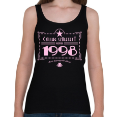 PRINTFASHION csillag-1998-pink - Női atléta - Fekete