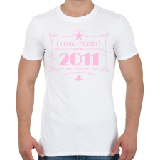 PRINTFASHION csillag-2011-pink - Férfi póló - Fehér férfi póló
