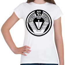 PRINTFASHION Csillagkapu csk1 logo - Női póló - Fehér női póló