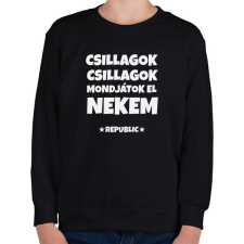 PRINTFASHION CSILLAGOK CSILLAGOK - Gyerek pulóver - Fekete gyerek pulóver, kardigán