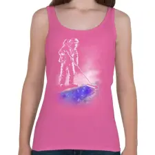 PRINTFASHION Csillagpor - Női atléta - Rózsaszín női trikó