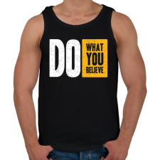 PRINTFASHION Csináld amit szeretsz - Férfi atléta - Fekete atléta, trikó