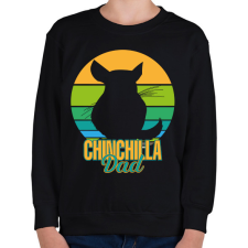 PRINTFASHION Csincsilla apa - Gyerek pulóver - Fekete gyerek pulóver, kardigán