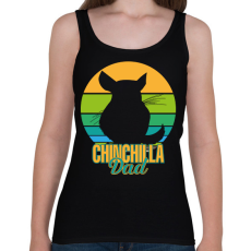 PRINTFASHION Csincsilla apa - Női atléta - Fekete