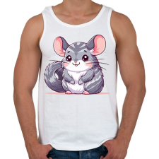 PRINTFASHION Csincsilla  - Férfi atléta - Fehér atléta, trikó