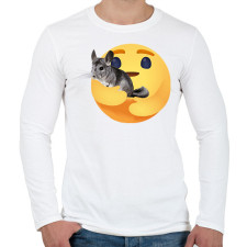 PRINTFASHION Csincsilla - Férfi hosszú ujjú póló - Fehér férfi póló