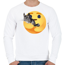 PRINTFASHION Csincsilla - Férfi pulóver - Fehér