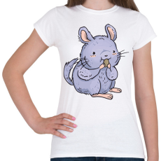 PRINTFASHION Csincsilla - Női póló - Fehér