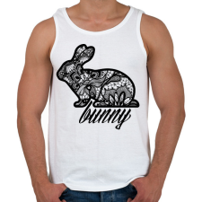 PRINTFASHION Csipke nyuszi - Férfi atléta - Fehér atléta, trikó