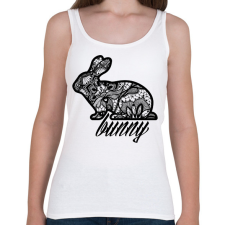 PRINTFASHION Csipke nyuszi - Női atléta - Fehér női trikó