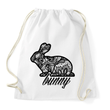 PRINTFASHION Csipke nyuszi - Sportzsák, Tornazsák - Fehér tornazsák