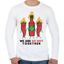 PRINTFASHION Csípős szerelem - Férfi hosszú ujjú póló - Fehér férfi póló